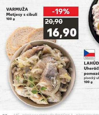 Kaufland Matjesy s cibulí nabídka