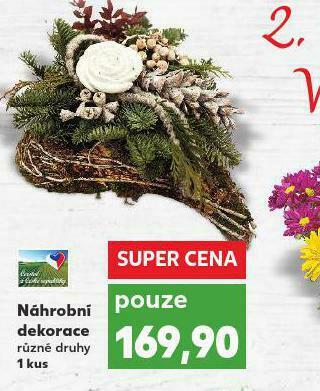 Kaufland Náhrobní dekorace nabídka