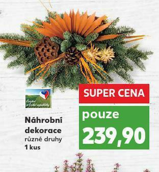 Kaufland Náhrobní dekorace nabídka