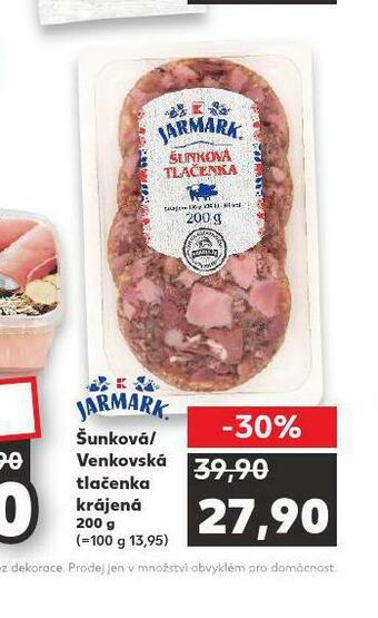 Kaufland Šunková / venkovská tlačenka nabídka