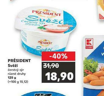 Kaufland Président svěží nabídka