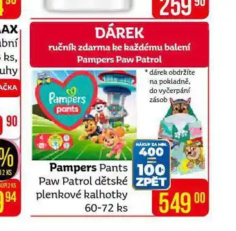 Teta Pampers dětské plenky nabídka