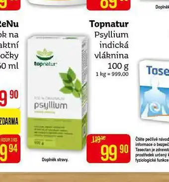 Teta Topnatur psyllium indická vláknina nabídka