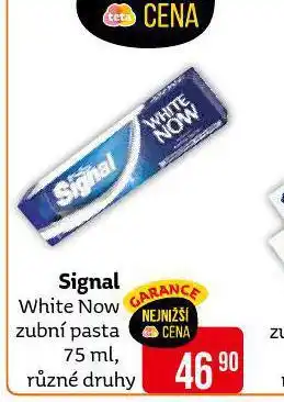Teta Signal white now zubní pasta nabídka
