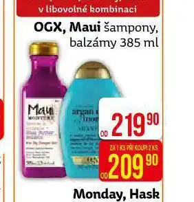 Teta Ogx, maui šampon, balzám nabídka