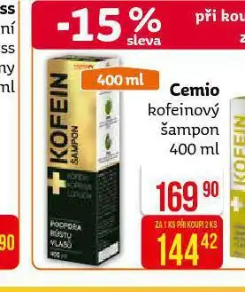 Teta Cemio kofeinový šampon nabídka