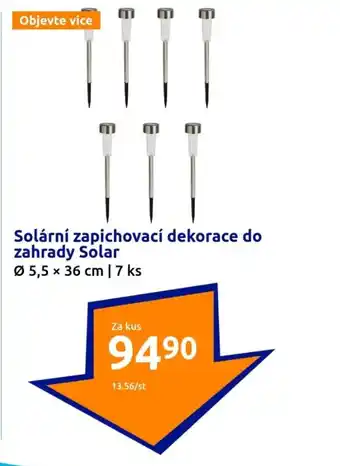 Action Solární zapichovací dekorace do zahrady Solar nabídka