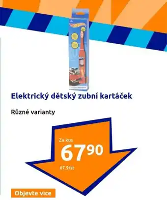 Elektrický dětský zubní kartáček