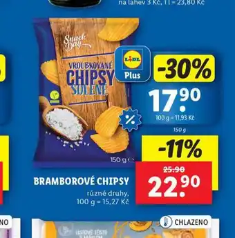Lidl Bramborové chipsy nabídka