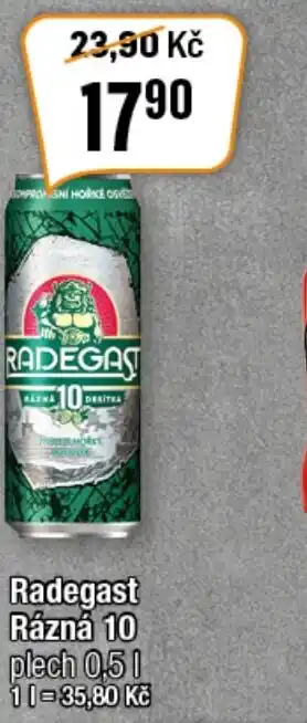 TEMPO Radegast Rázná 10 0.5L nabídka