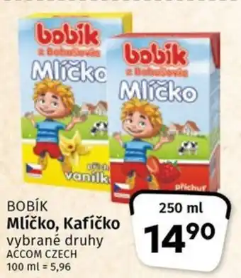 Coop BOBÍK Mlíčko, Kafíčko nabídka