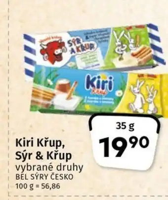 Coop Kiri Křup, Sýr & Křup nabídka
