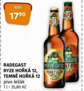 Coop RADEGAST RYZE HOŘKÁ 12, TEMNĚ HOŘKÁ 12 0.5L nabídka