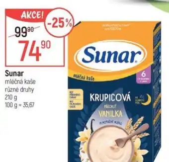 Globus Sunar mléčná kaše nabídka