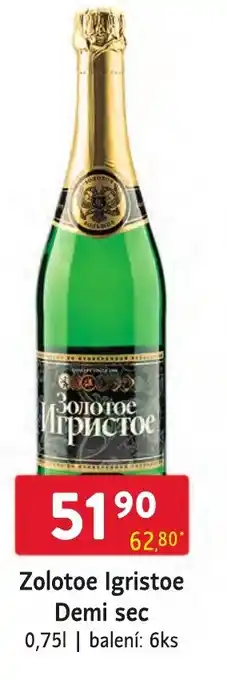 Qanto Zolotoe Igristoe Demi sec 0.75L nabídka