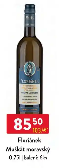 Qanto Floriánek Muškát moravský 0,75L nabídka