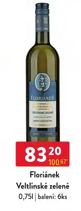 Qanto Floriánek Veltlínské zelené 0.75L nabídka