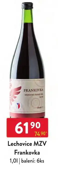 Qanto Lechovice MZV Frankovka 1,0L nabídka