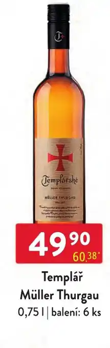 Qanto Templář Müller Thurgau 0,75L nabídka