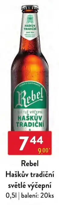 Qanto Rebel Haškův tradiční světlé výčepní 0,5L nabídka