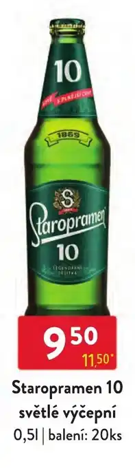 Qanto Staropramen 10 světlé výčepní 0.5L nabídka