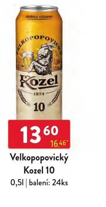 Qanto Velkopopovický Kozel 10 0.5L nabídka