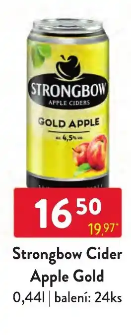 Qanto Strongbow Cider Apple Gold 0,44L nabídka