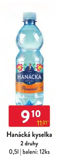 Hanácká kyselka 2 druhy 0,5L