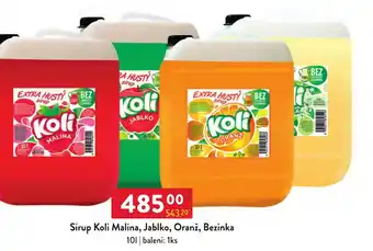 Qanto Sirup Koli Malina, Jablko, Oranž, Bezinka 10L nabídka