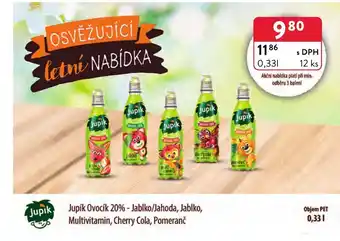Qanto Jupík Ovocík 20% - Jablko/Jahoda, Jablko, Multivitamin, Cherry Cola, Pomeranč nabídka