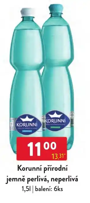 Qanto Korunní přírodní jemně perlivá, neperlivá 1.5L nabídka