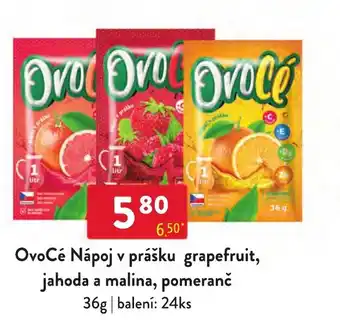 Qanto OvoCé Nápoj v prášku grapefruit, jahoda a malina, pomeranč nabídka
