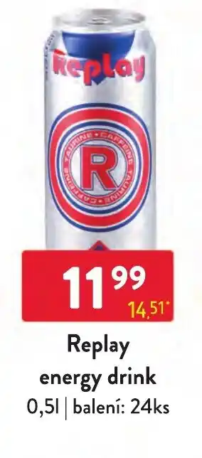 Qanto Replay energy drink 0,5L nabídka