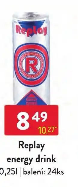 Qanto Replay energy drink 0.25L nabídka