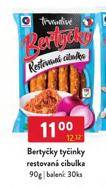 Qanto Bertyčky tyčinky restovaná cibulka nabídka