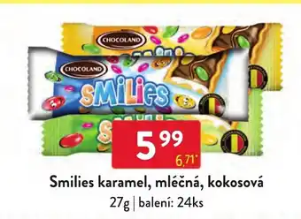 Qanto Smilies karamel, mléčná, kokosová nabídka