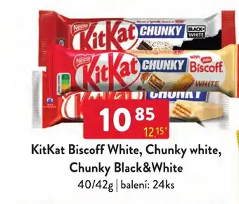 Qanto KitKat Biscoff White, Chunky white, Chunky Black&White nabídka