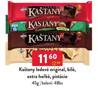 Qanto Kaštany ledové original, bílé, extra hořké, pistácie nabídka