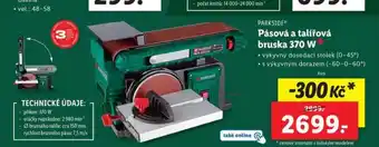 Lidl Pásová a talířová bruska 370 w nabídka