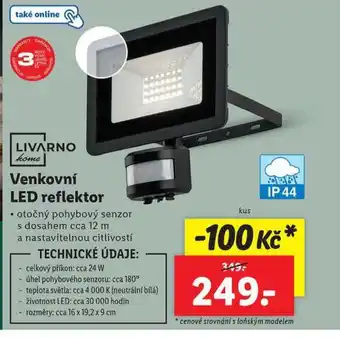 Lidl Venkovní led reflektor nabídka