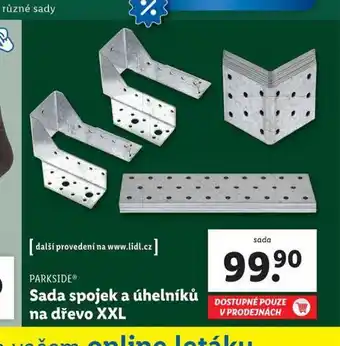 Lidl Sada spojek a úhelníků na dřevo xxl nabídka