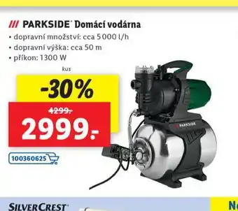 Lidl Parkside domácí vodárna nabídka