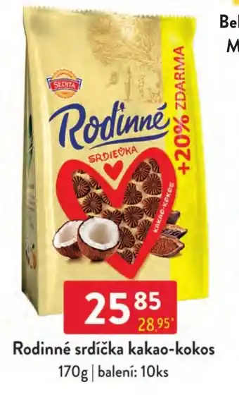Qanto Rodinné srdíčka kakao-kokos nabídka