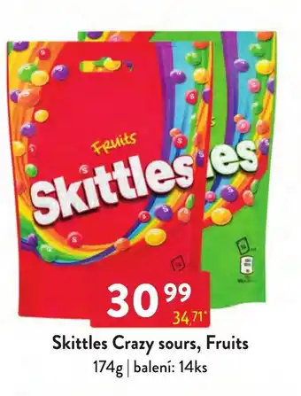 Qanto Skittles Crazy sours,Fruits nabídka