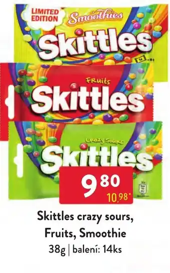 Qanto Skittles crazy sours, Fruits, Smoothie nabídka