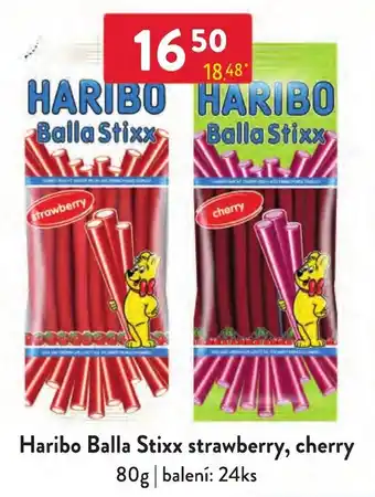 Qanto Haribo Balla Stixx strawberry, cherry nabídka