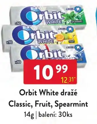 Qanto Orbit White dražé Classic, Fruit, Spearmint nabídka