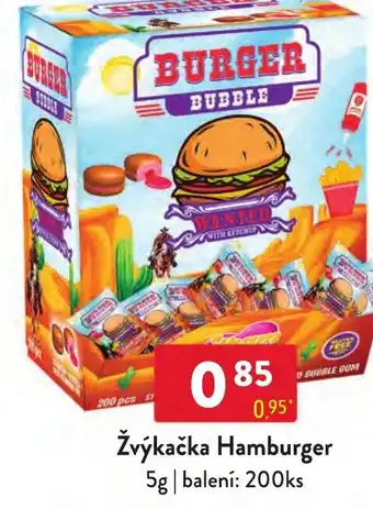 Qanto Žvýkačka Hamburger nabídka