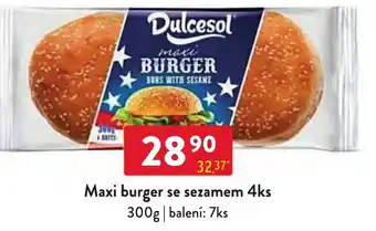 Qanto Maxi burger se sezamem 4ks nabídka