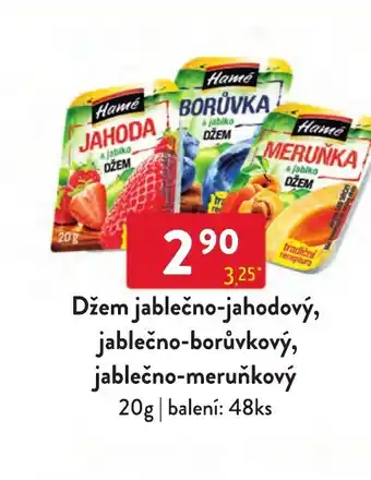 Qanto Džem jablečno-jahodový, jablečno-borůvkový, jablečno-meruňkový nabídka